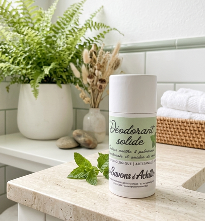 Déodorant solide parfum Menthe & Palmarosa