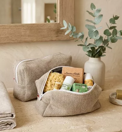 Trousse en lin normand