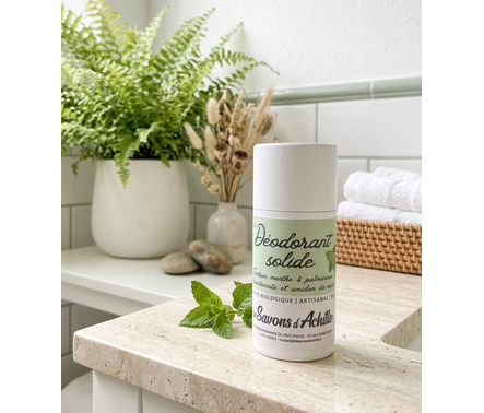 Déodorant solide parfum Menthe & Palmarosa